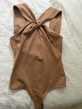 Lovers + Friends Twist Neck Bodysuit